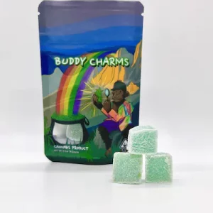 50mg Blue Razz Gummy Cubes - Buddy Charms